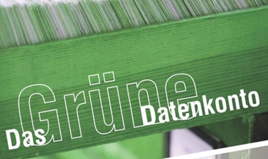 Karteikasten mit Überschrift: das Grüne Datenkonto